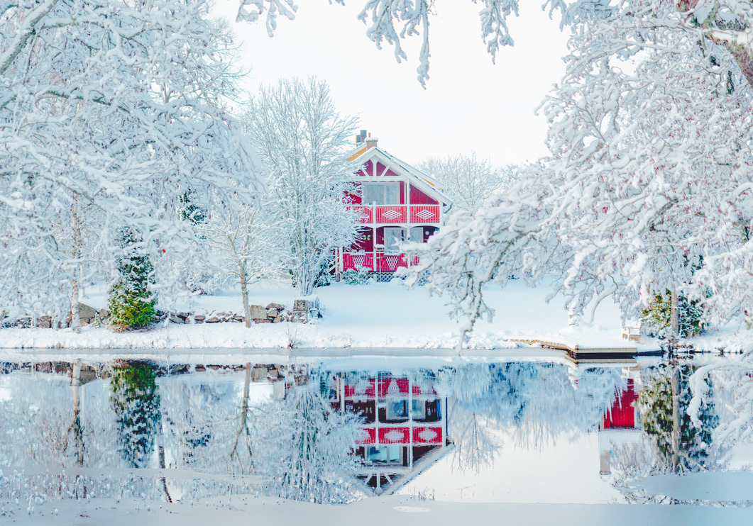 Surroundings — winter lake